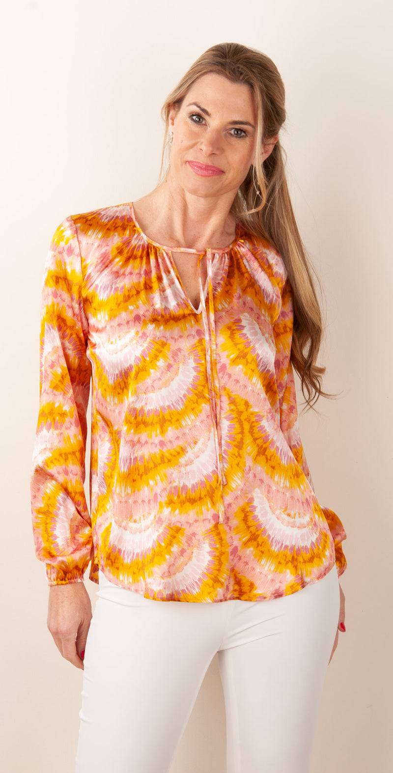 Charlotte Sparre Bluse Rosa | Gelb | Multicolor