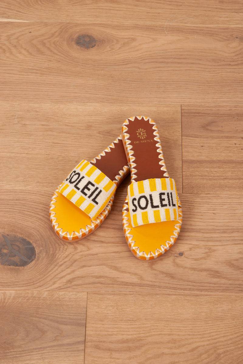 De Siena Sandale Gelb | Weiß