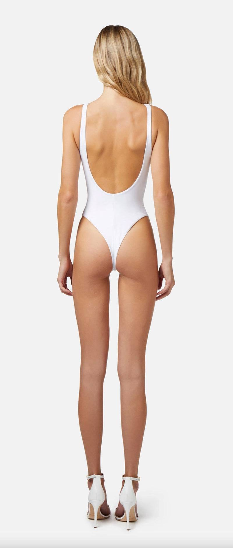 Elisabetta Franchi Badeanzug Weiß