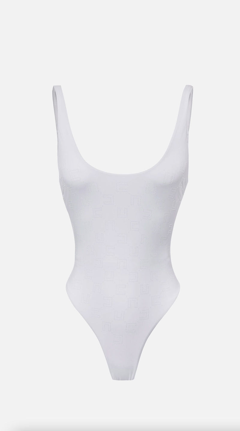 Elisabetta Franchi Badeanzug Weiß