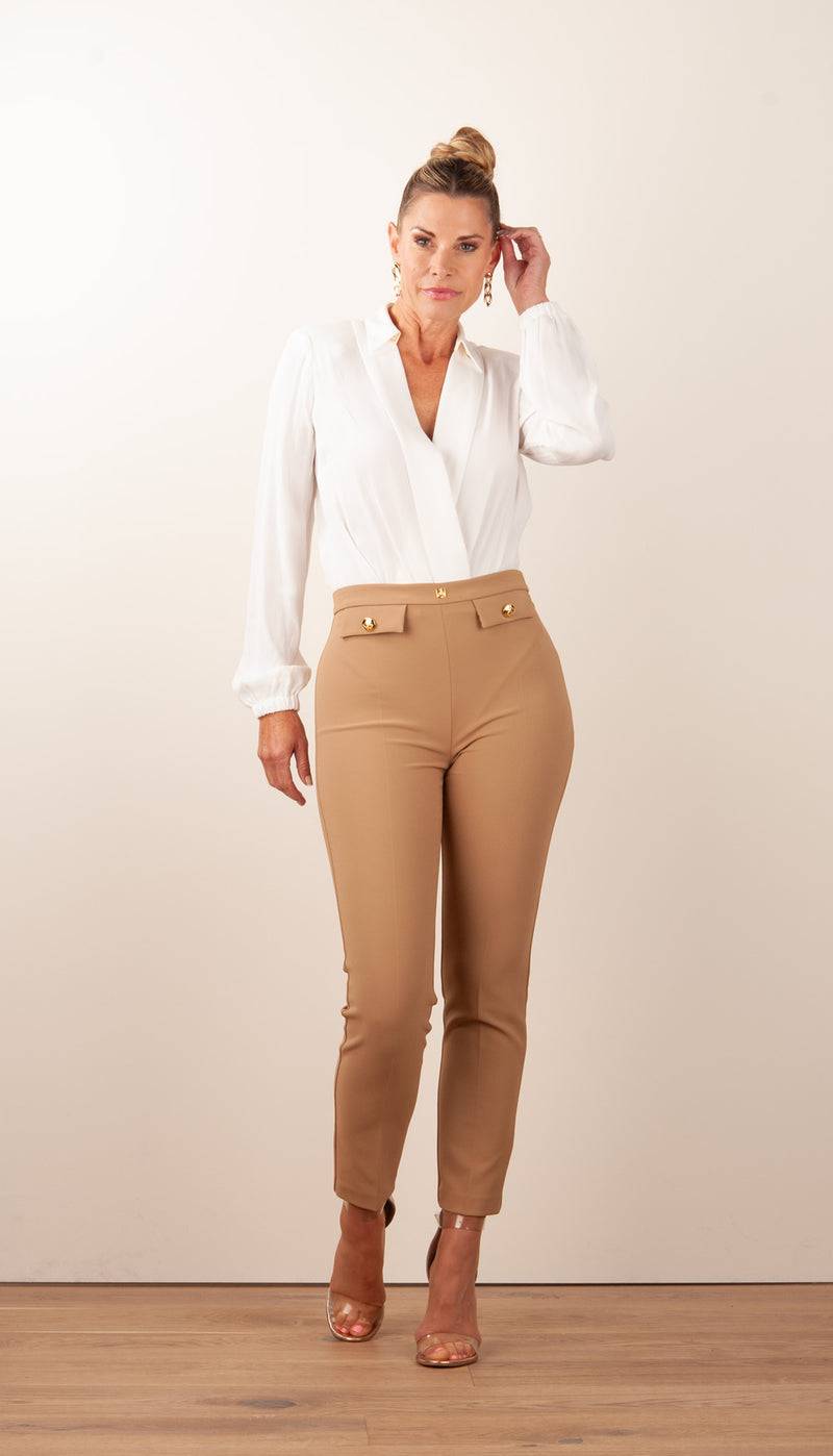 Elisabetta Franchi Body-Bluse „Daily“ Weiß