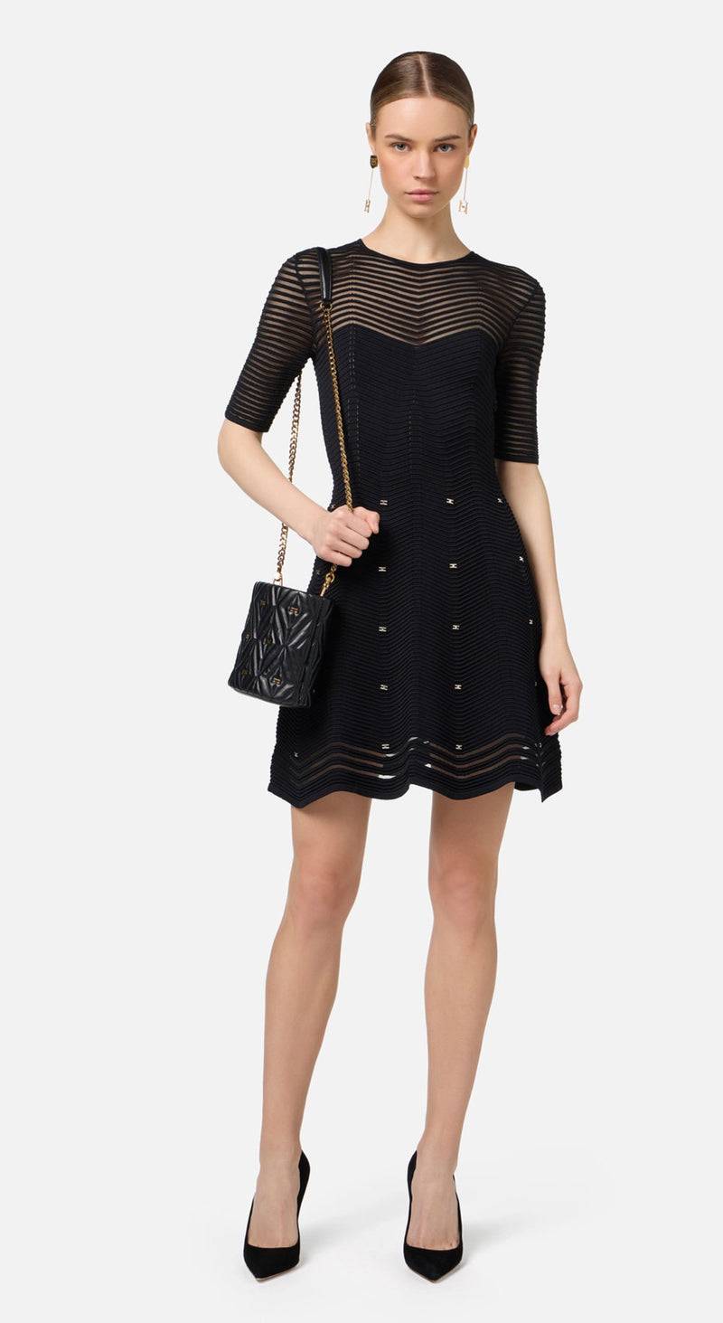 Elisabetta Franchi Kleid Schwarz