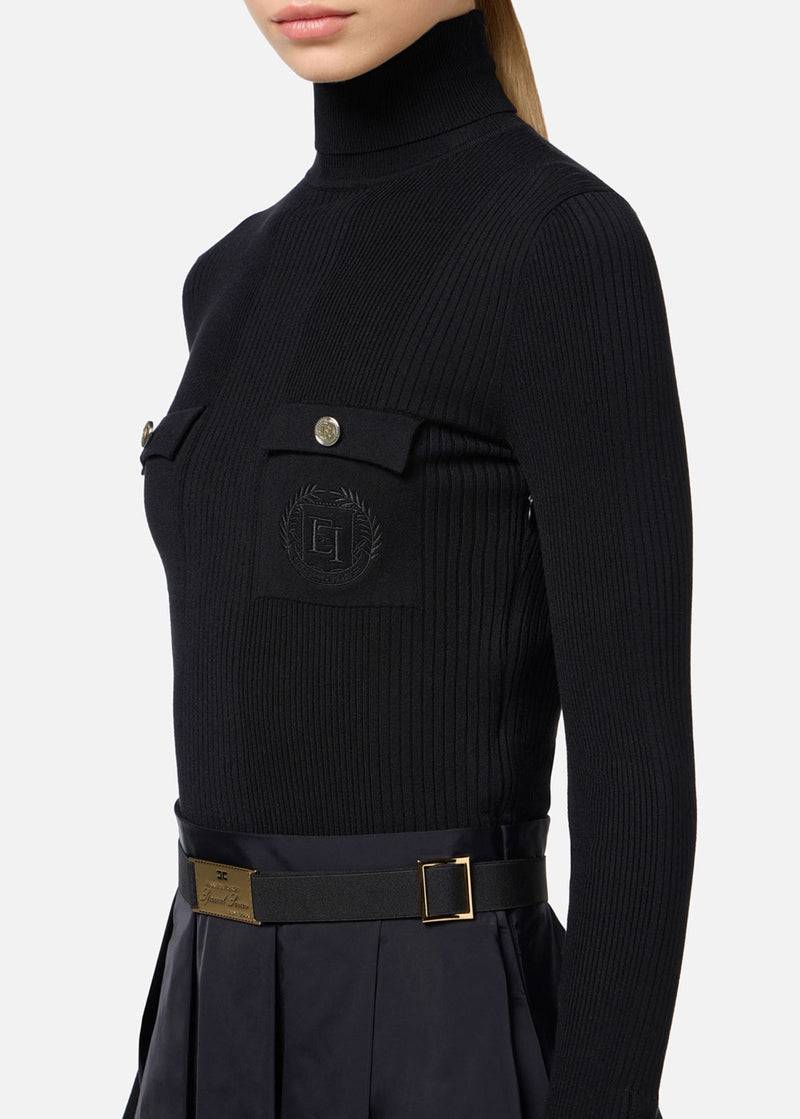 Elisabetta Franchi Kleid Schwarz