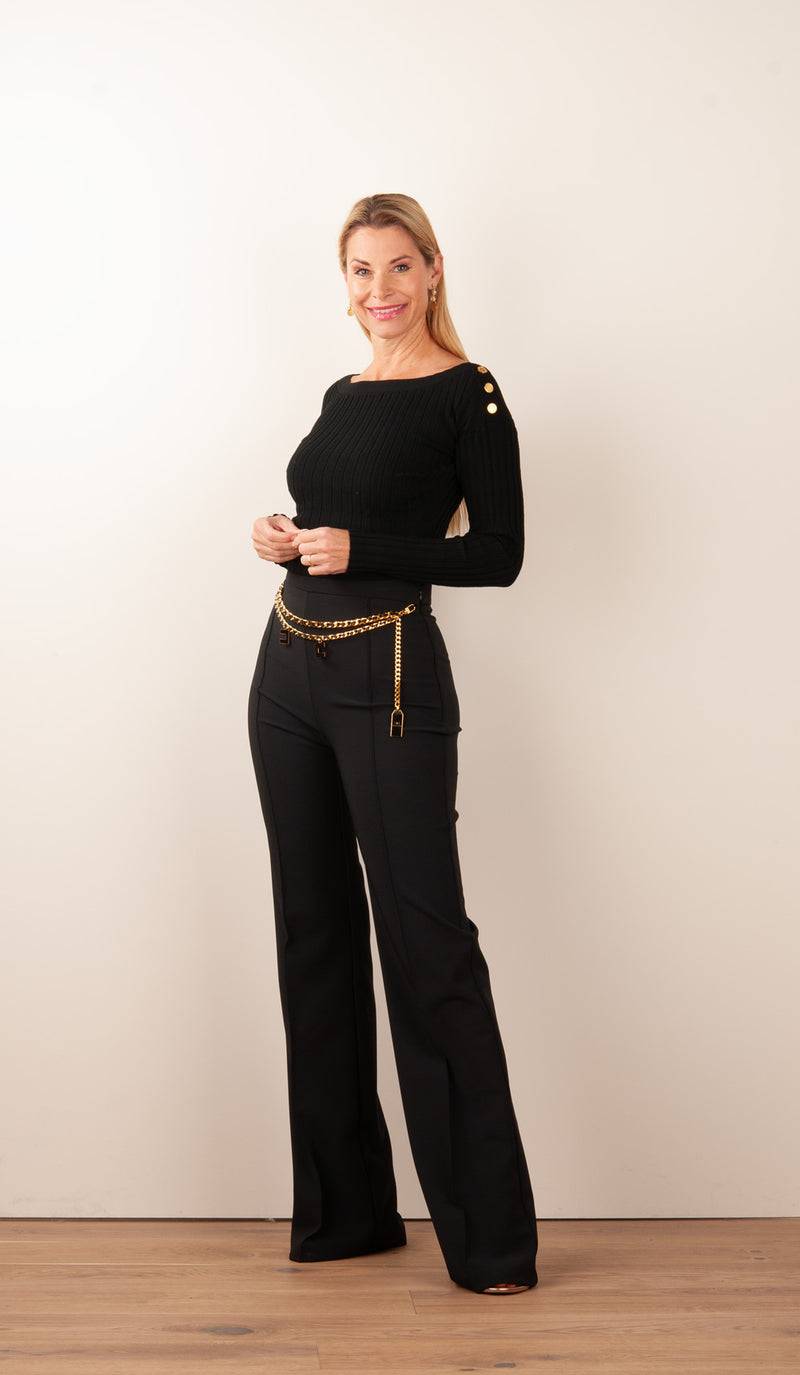 Elisabetta Franchi Pullover Schwarz