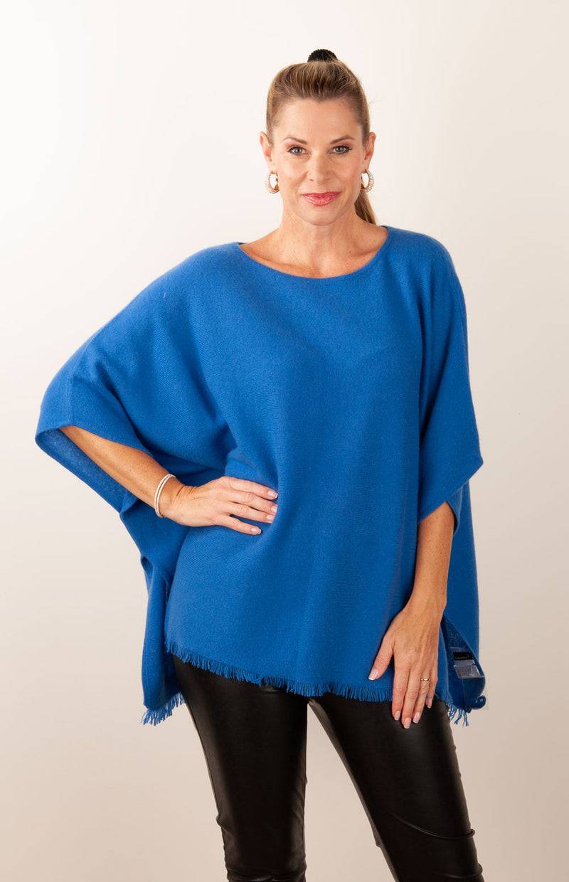 fleur Kaschmir Pullover Blau