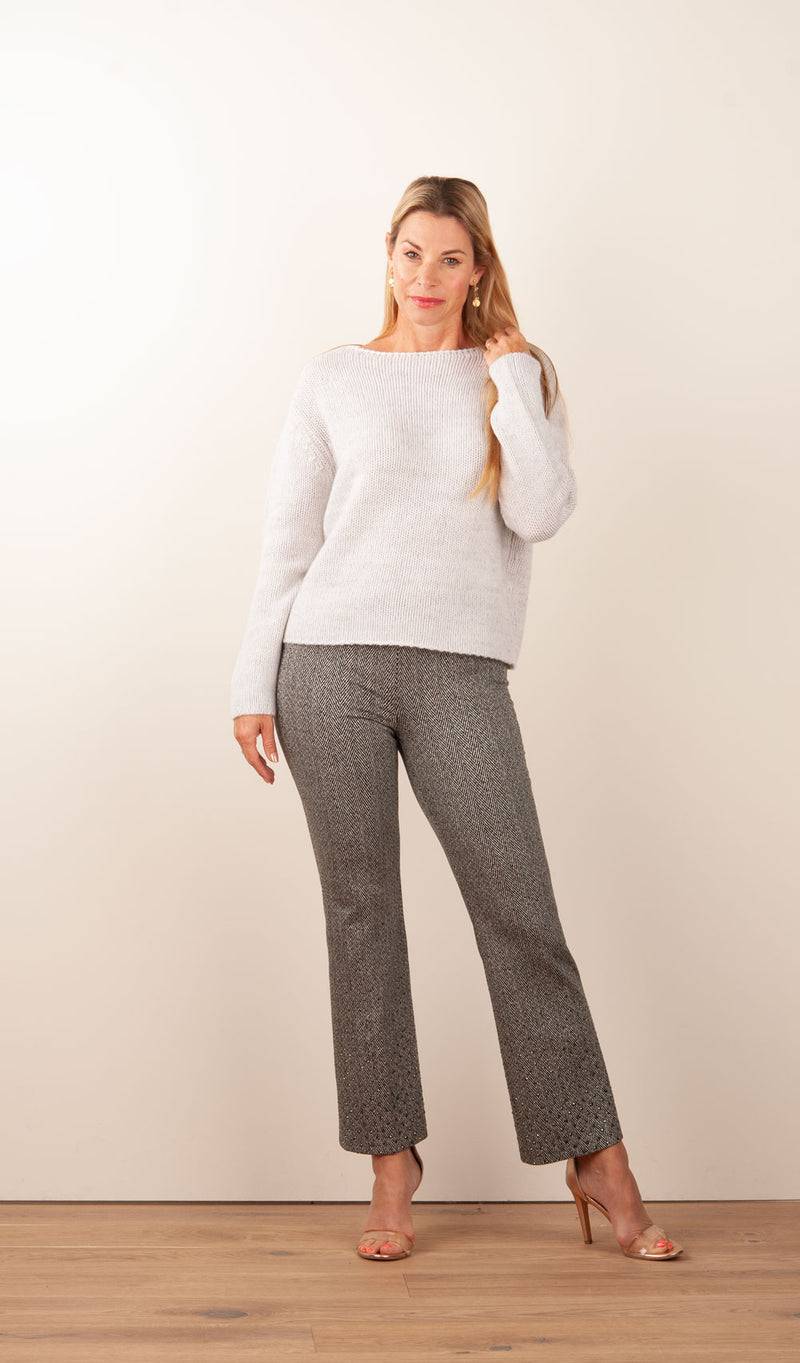 Fleur Kaschmir Pullover Hellgrau