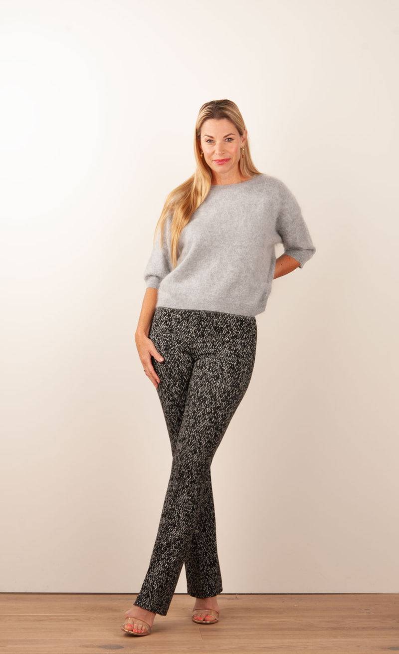 Fleur Kaschmir Pullover Melange Grau