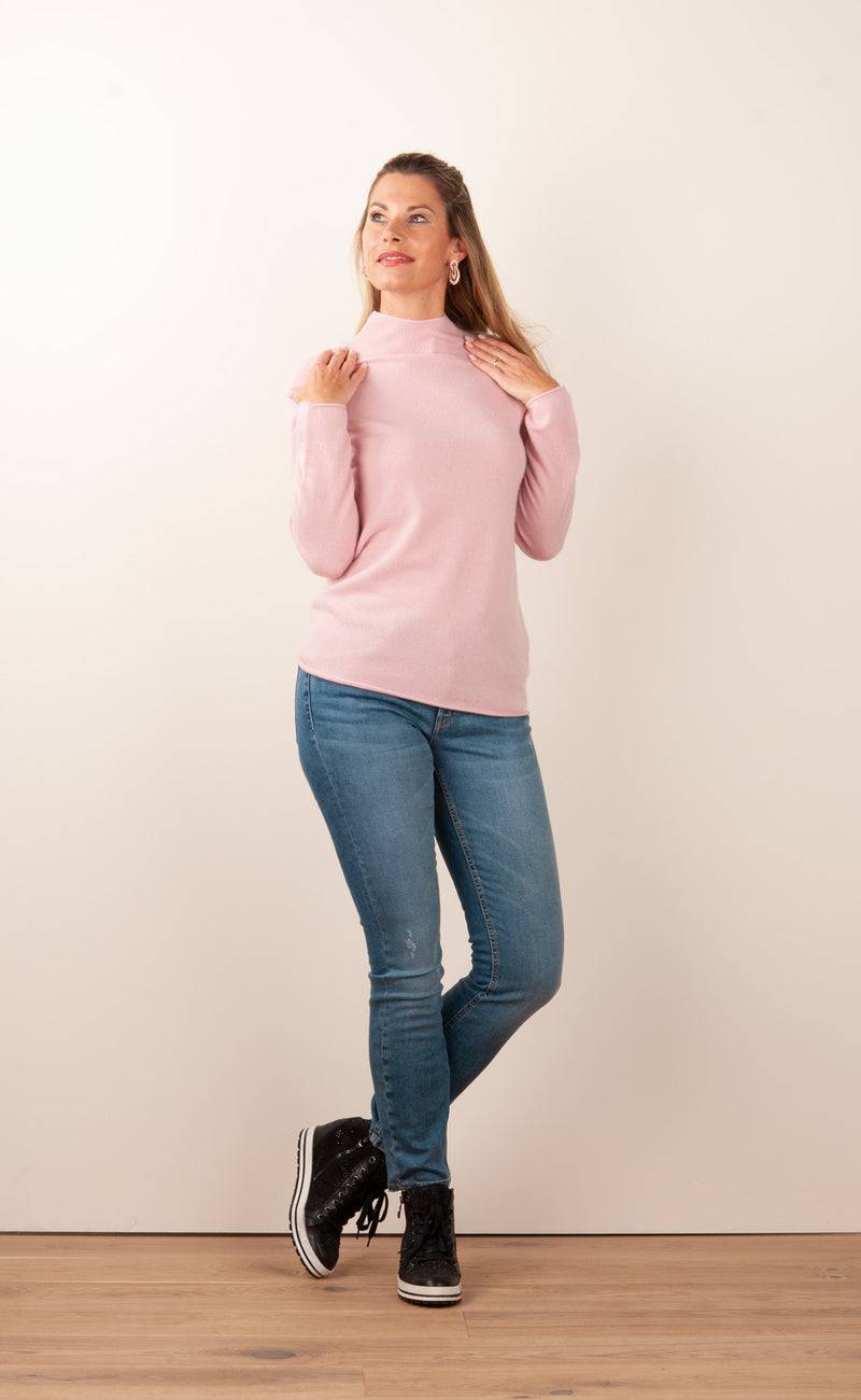 Fleur Kaschmir Pullover Rosa