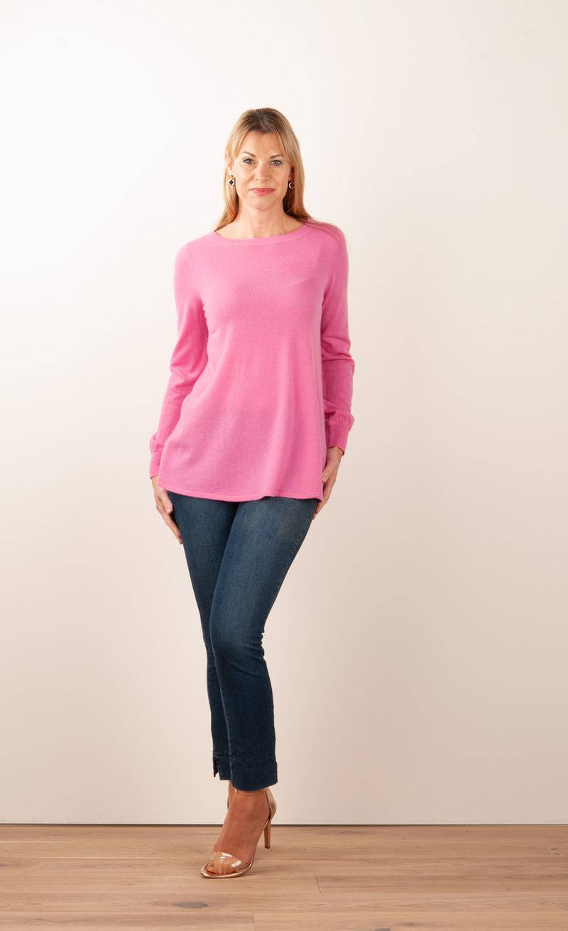 Fleur Kaschmir Pullover Rosa