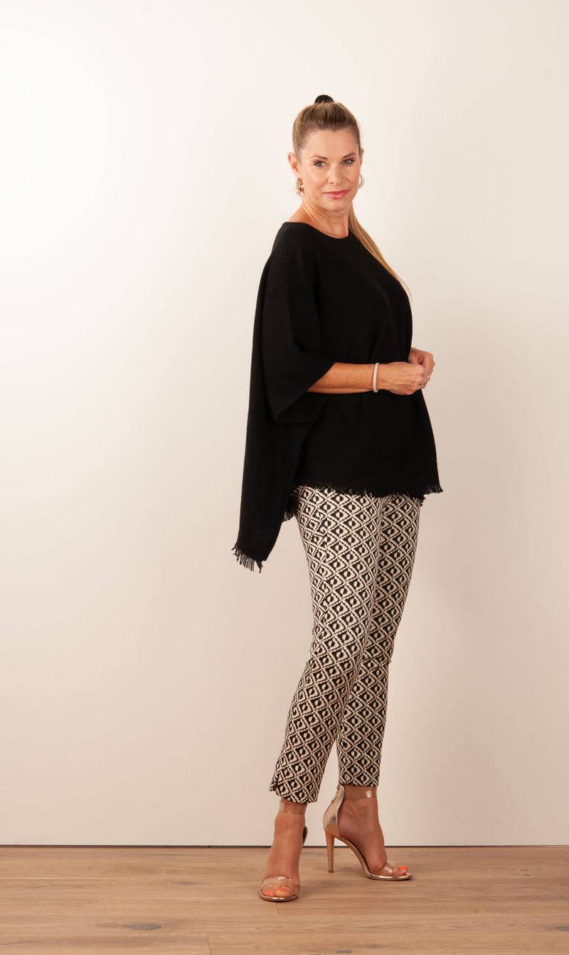 Fleur Kaschmir Pullover Schwarz