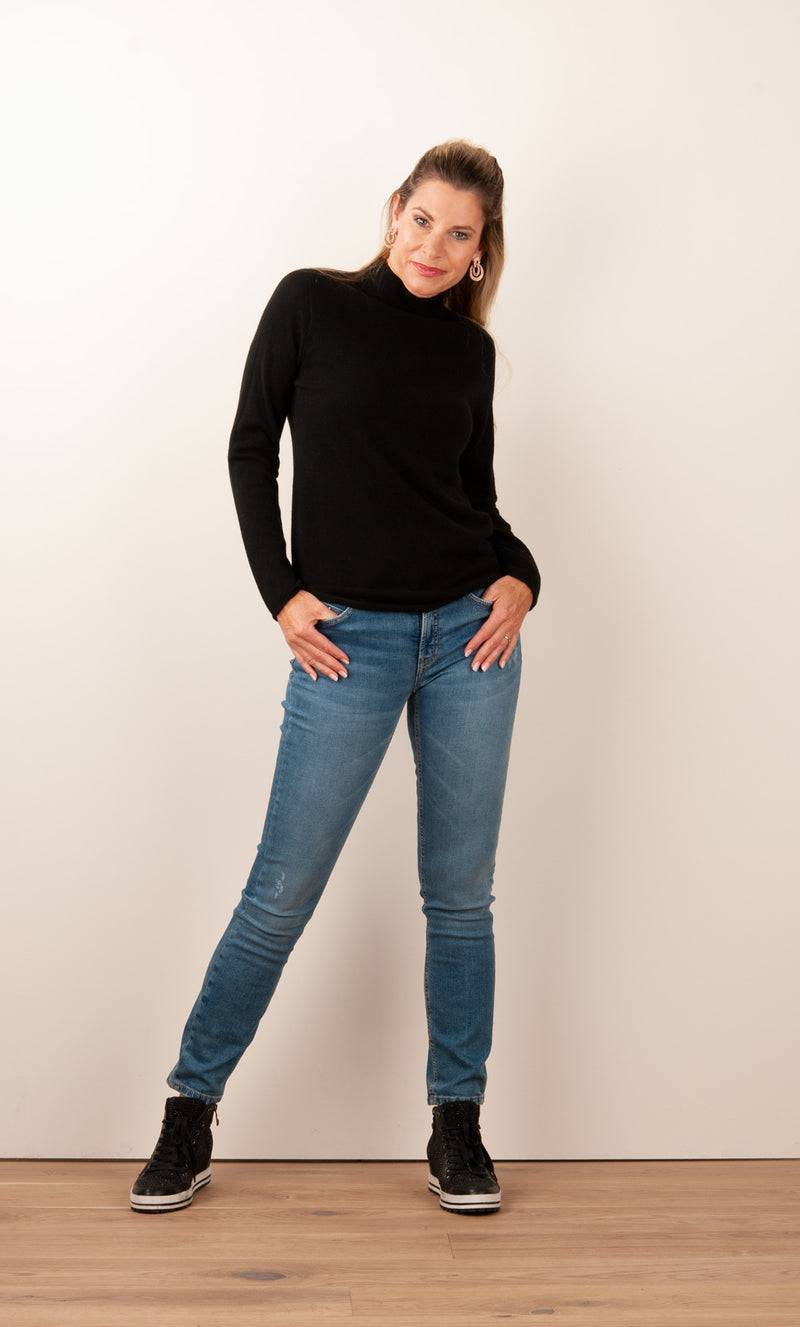 Fleur Kaschmir Pullover Schwarz