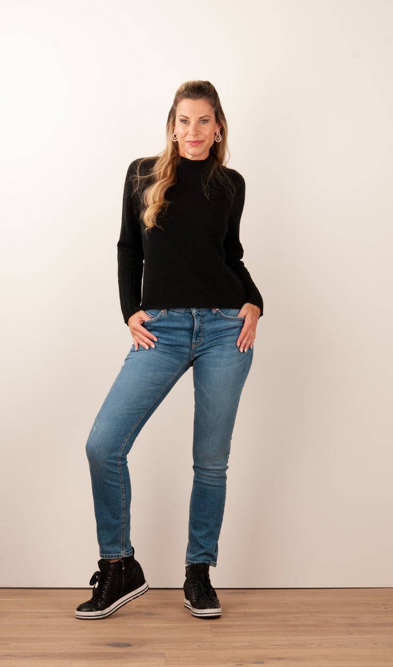 Fleur Kaschmir Pullover Schwarz