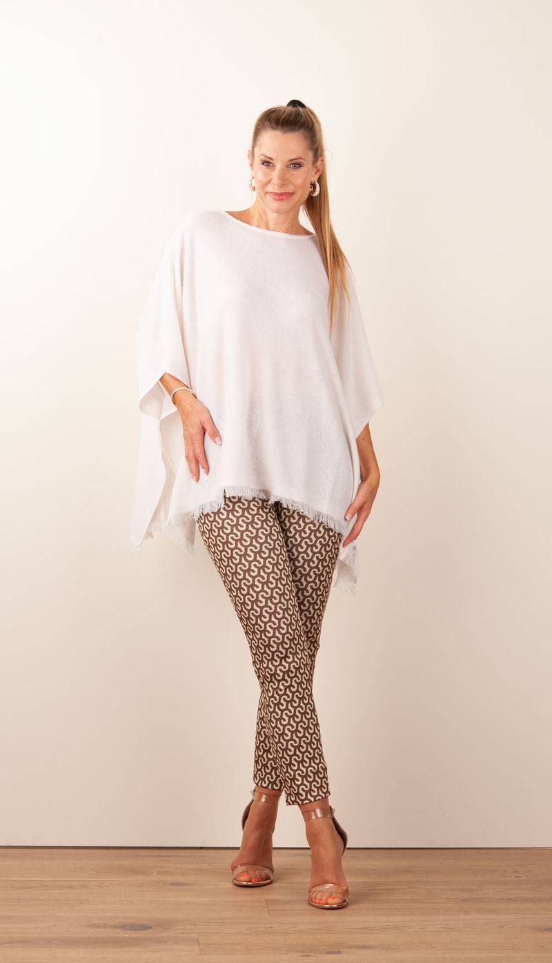 Fleur Kaschmir Pullover Weiß