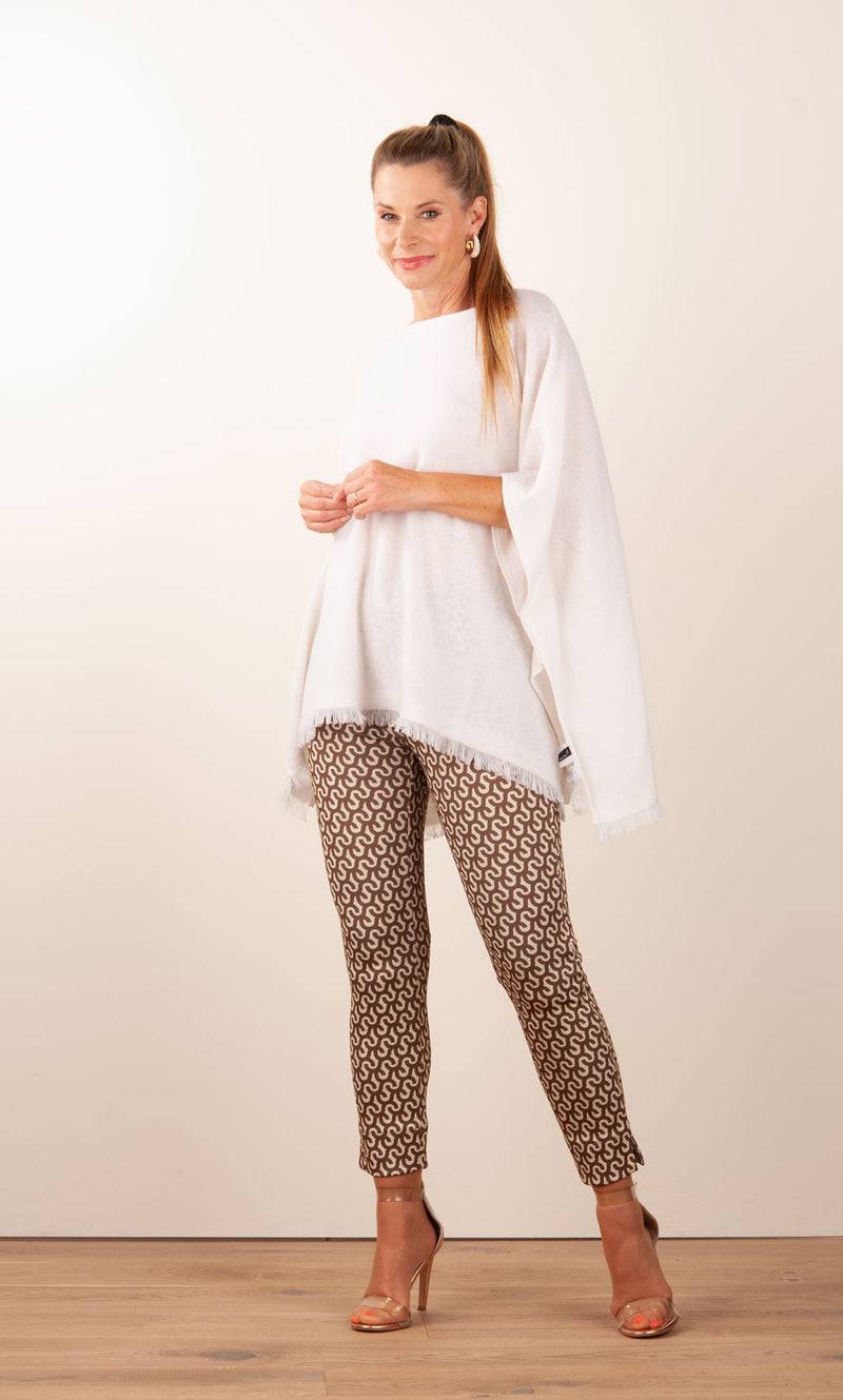 Fleur Kaschmir Pullover Weiß