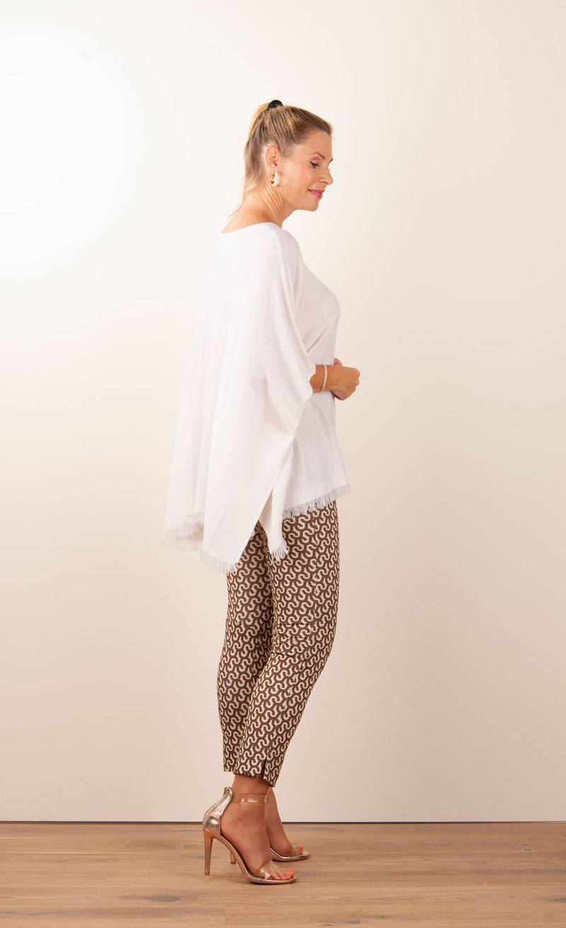 Fleur Kaschmir Pullover Weiß