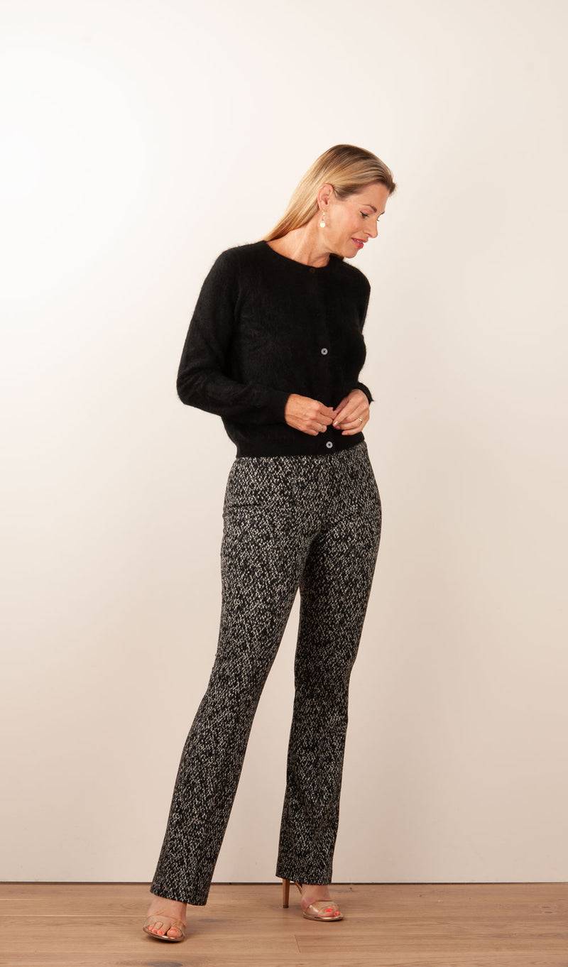 Fleur Kaschmir Strickjacke Schwarz