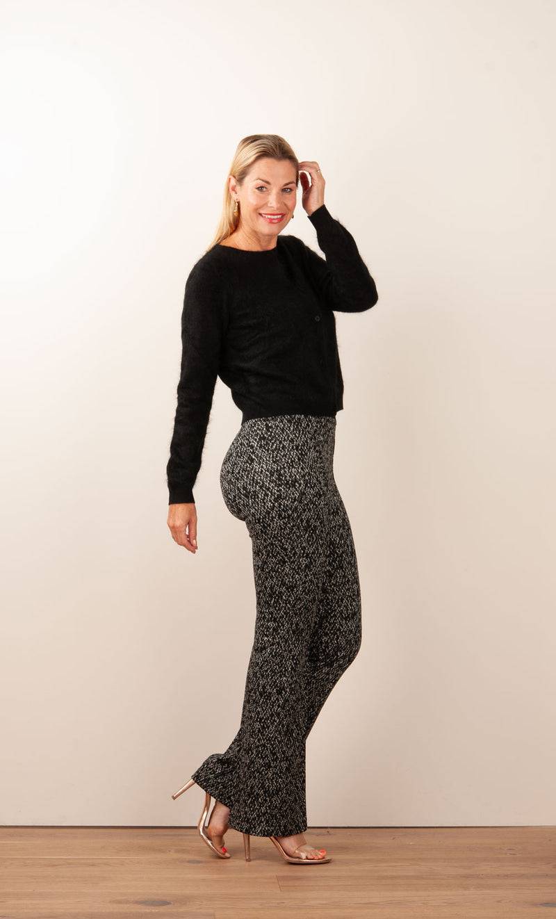 Fleur Kaschmir Strickjacke Schwarz