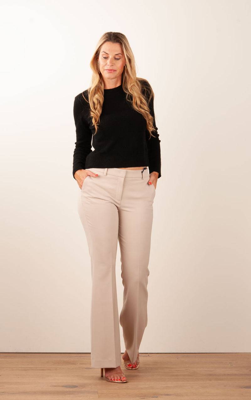 Fleur Kurzer Kaschmir Pullover Schwarz