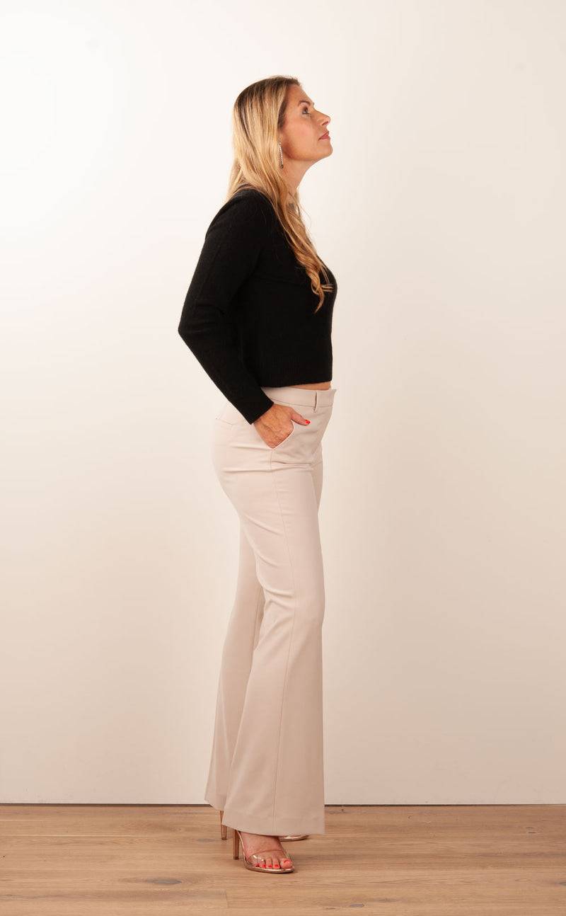 Fleur Kurzer Kaschmir Pullover Schwarz