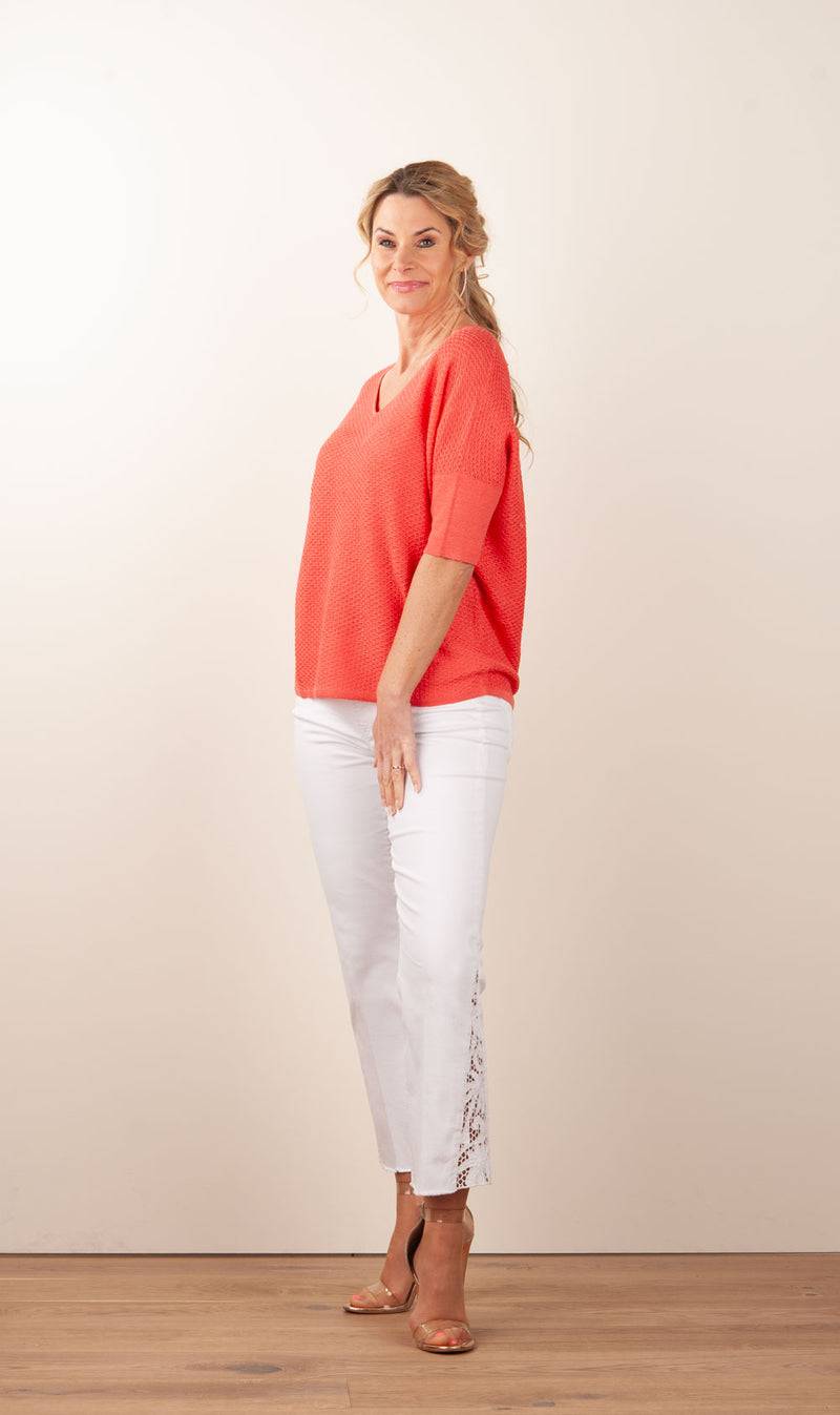 Fleur Pullover Hibiskus