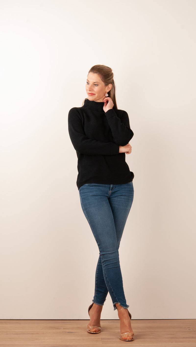 Fleur Pullover Schwarz