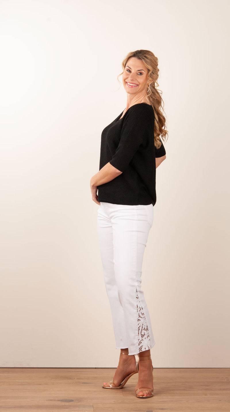 Fleur Pullover Schwarz