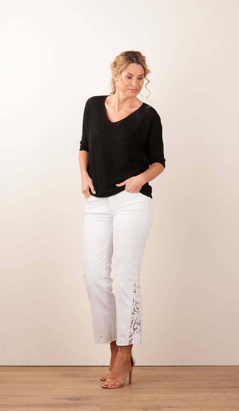 Fleur Pullover Schwarz