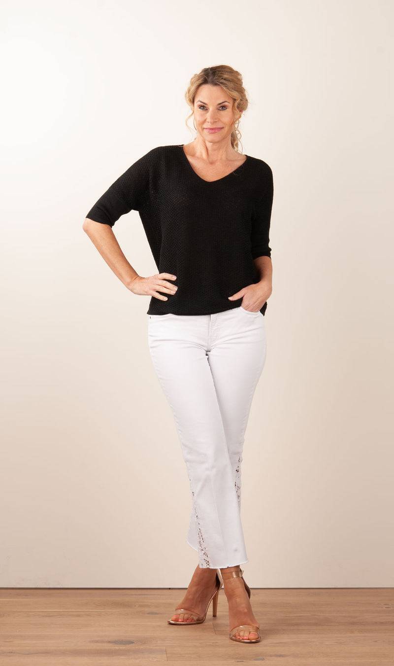 Fleur Pullover Schwarz