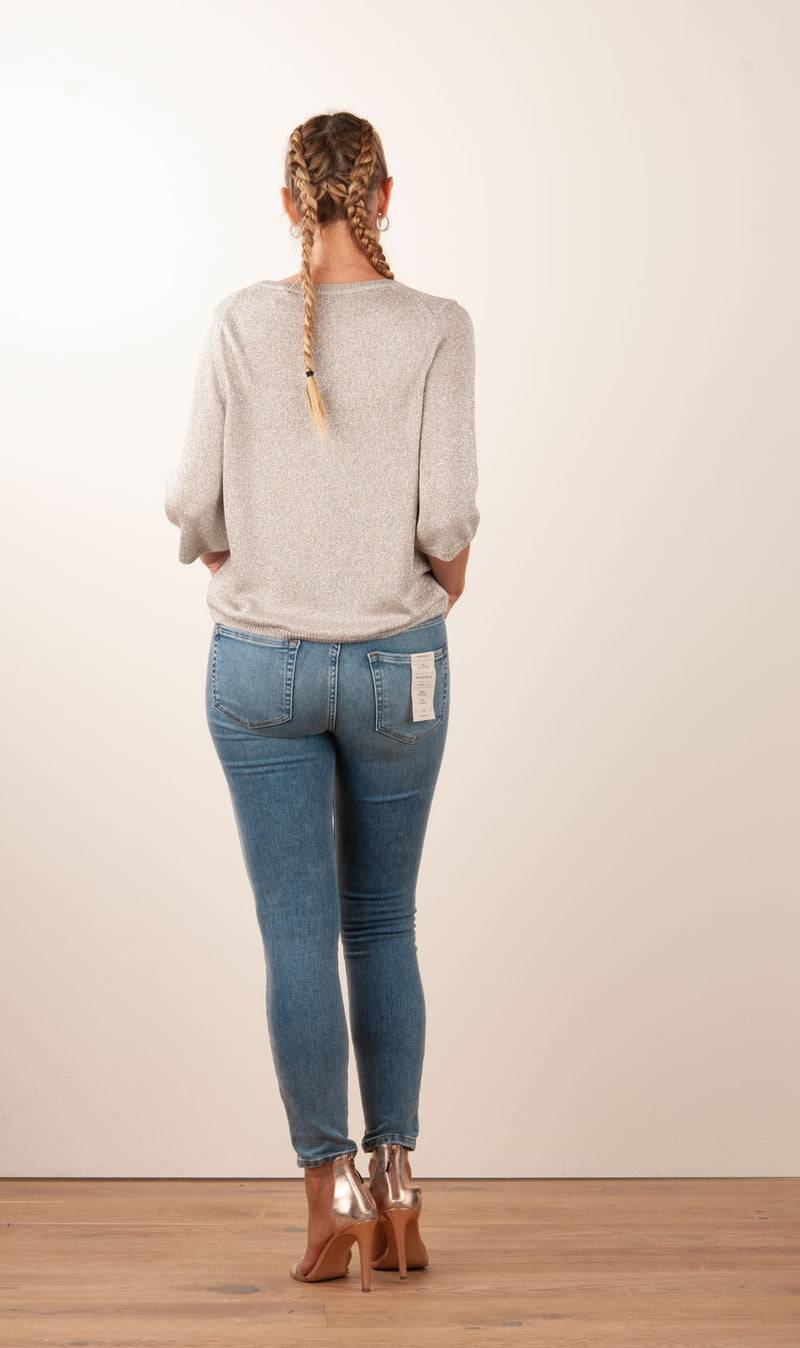 Fleur Pullover Silber