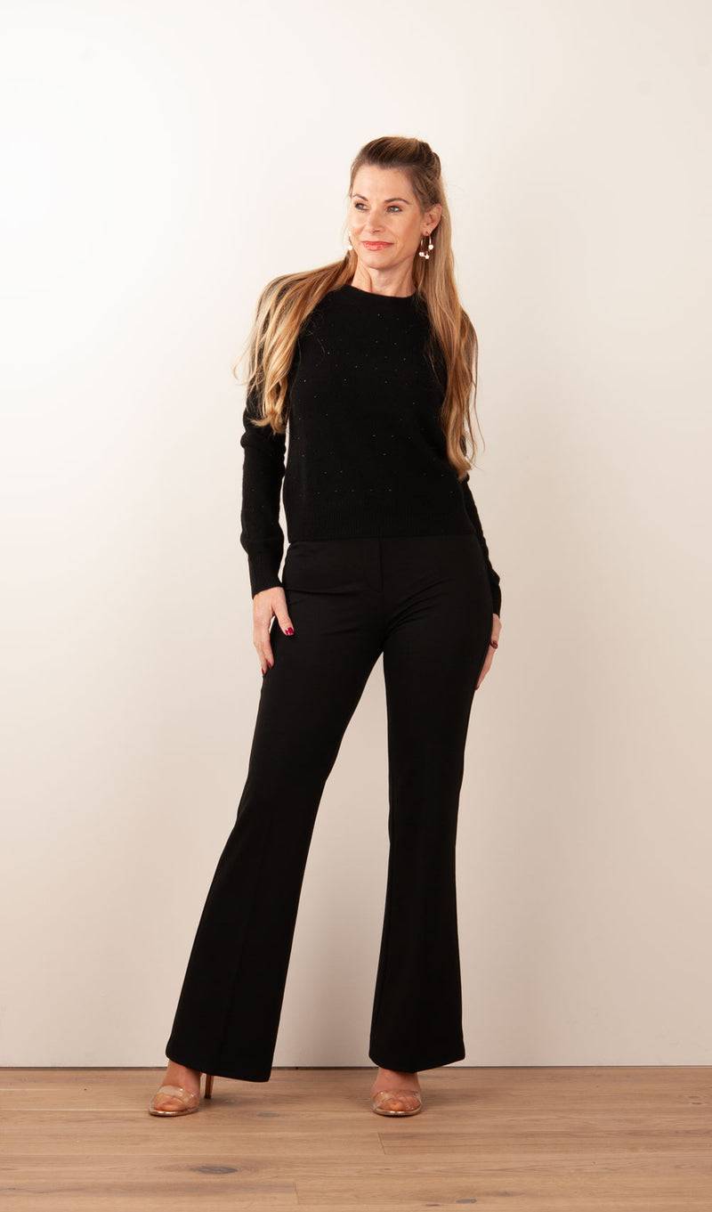 Fleur Pullover „Strass“ Schwarz