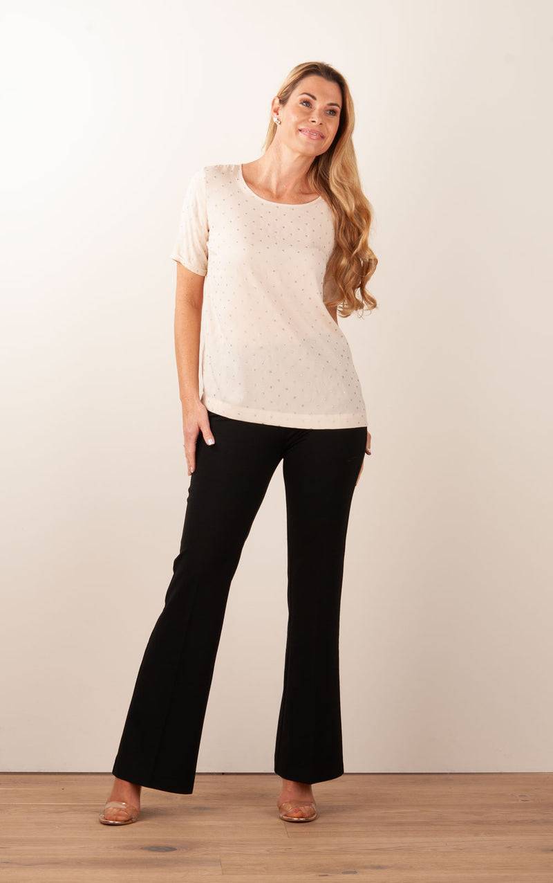 Fleur Seiden Shirt Beige