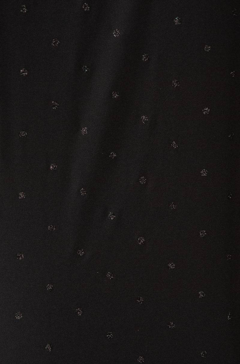 Fleur Seiden Shirt Schwarz