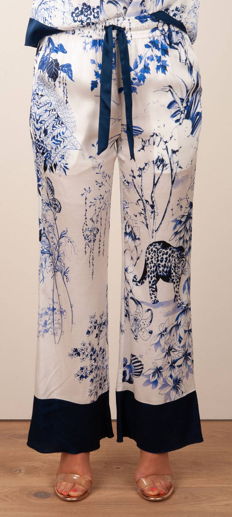 Grace Hose Blau | Grün | Multicolor