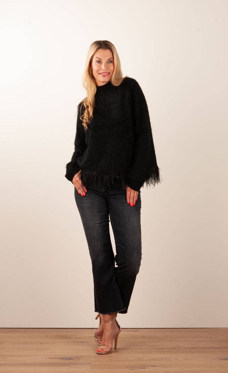 Grace Pullover „Feder“ Schwarz