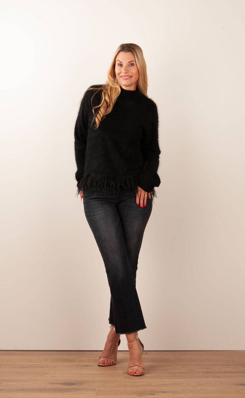 Grace Pullover „Feder“ Schwarz