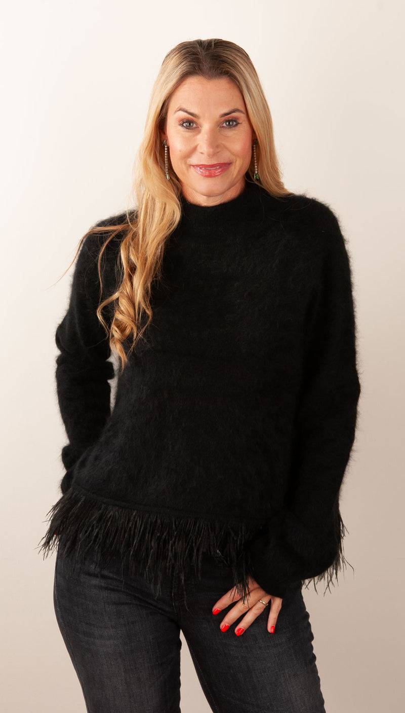 Grace Pullover „Feder“ Schwarz