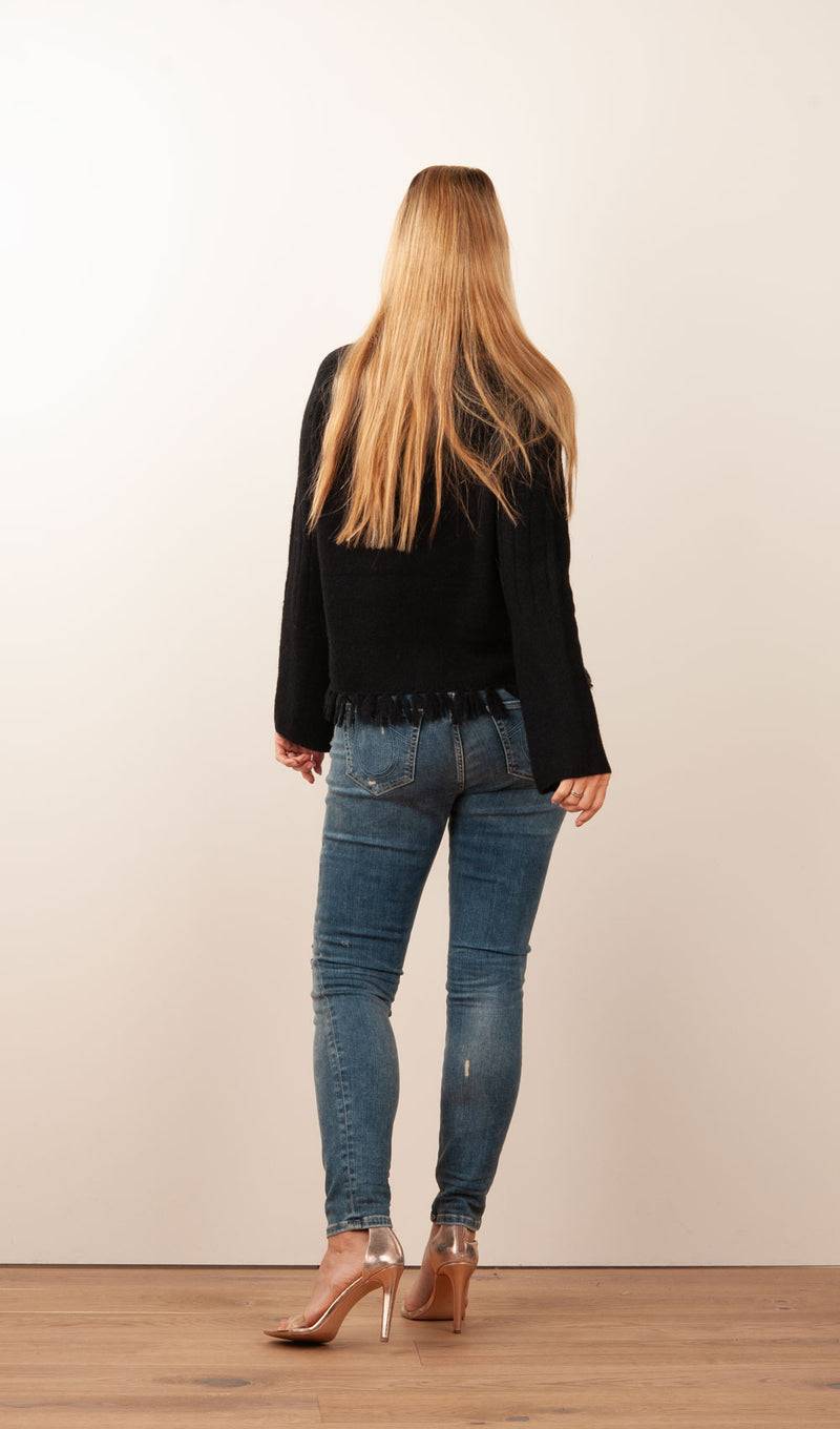 Grace Pullover Schwarz | Weiß | Grau