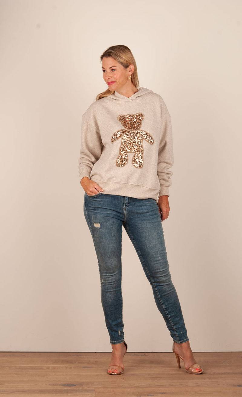 Grace Sweatshirt „Teddybär“ Beige