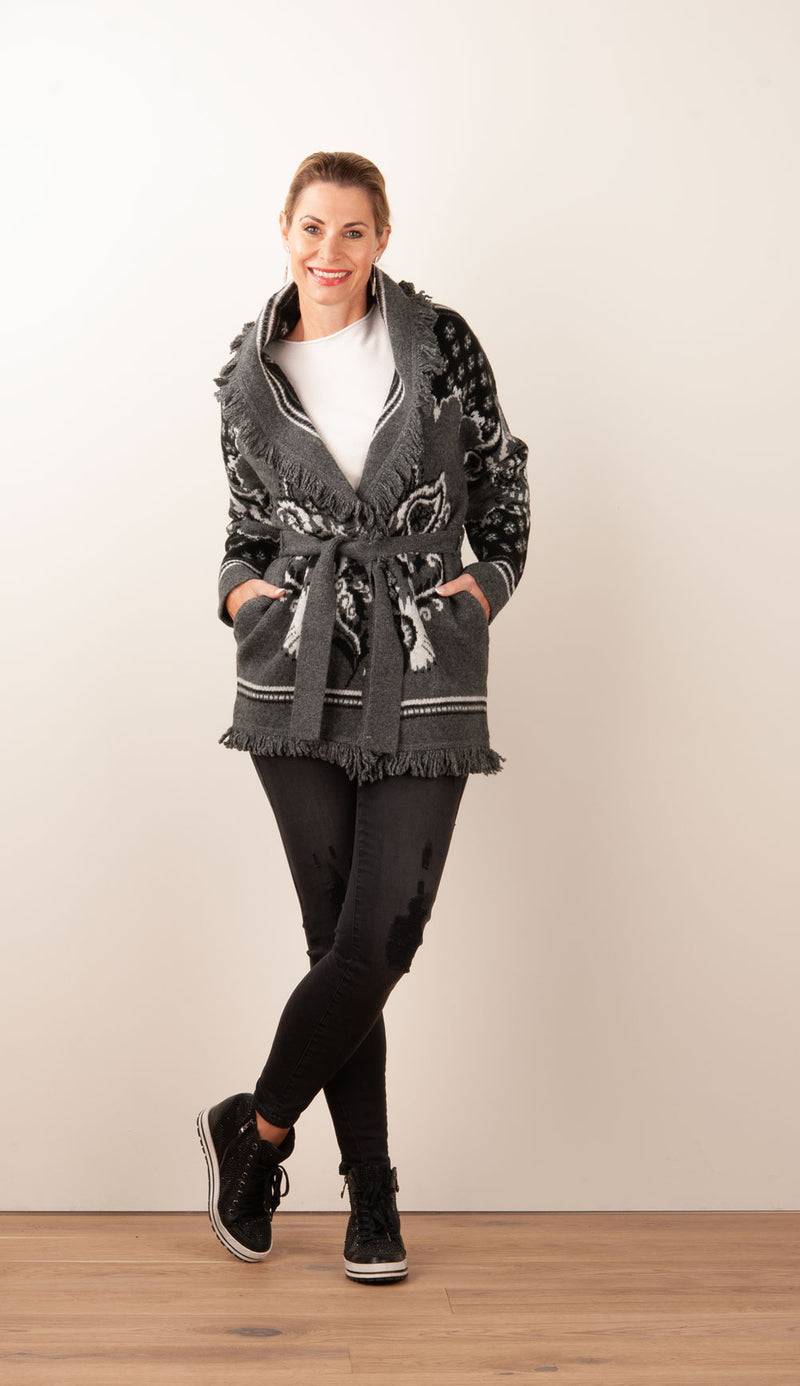 Hale Bob Jacke Grau | Schwarz