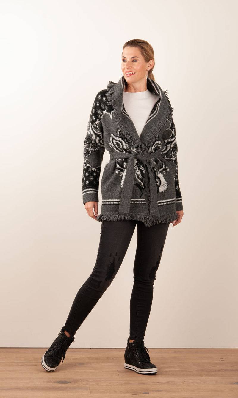 Hale Bob Jacke Grau | Schwarz