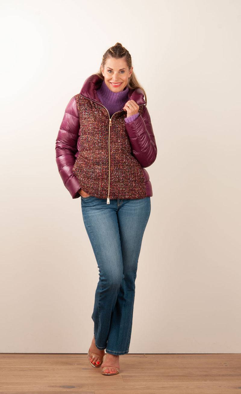 Herno Daunenjacke Beere | Multicolor