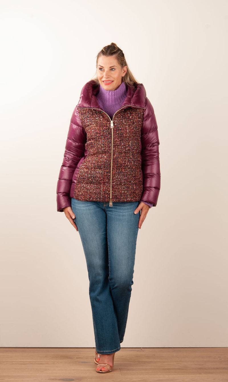 Herno Daunenjacke Beere | Multicolor