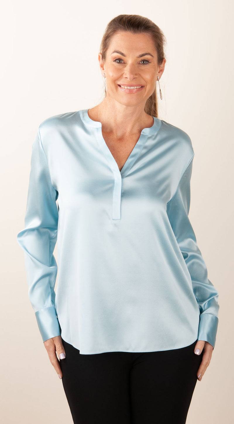 Herzensangelegenheit Bluse Hellblau