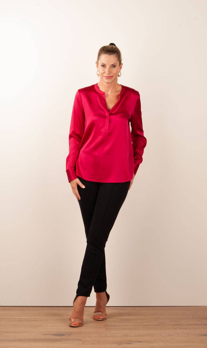 Herzensangelegenheit Bluse Kirsche