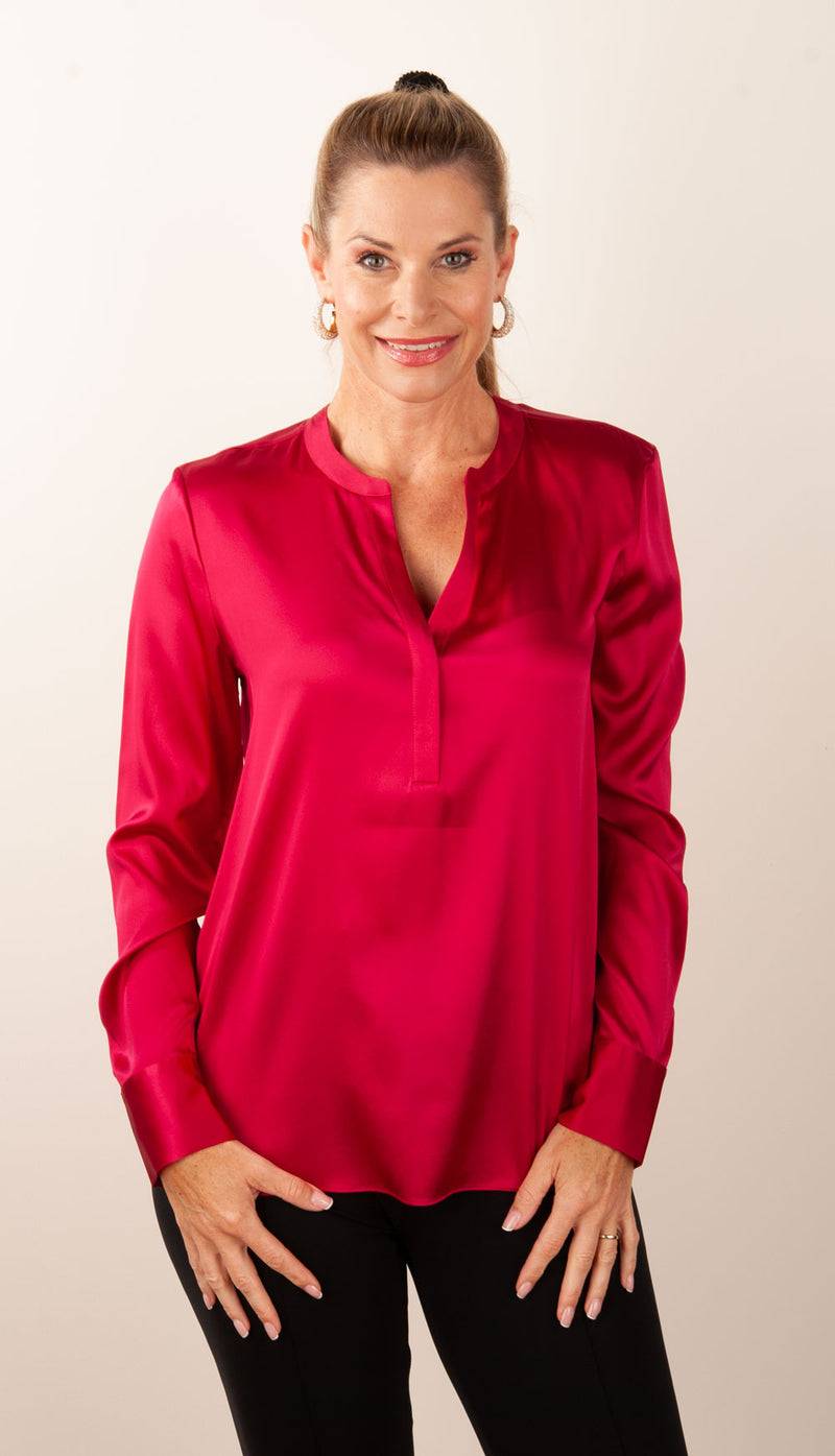 Herzensangelegenheit Bluse Kirsche