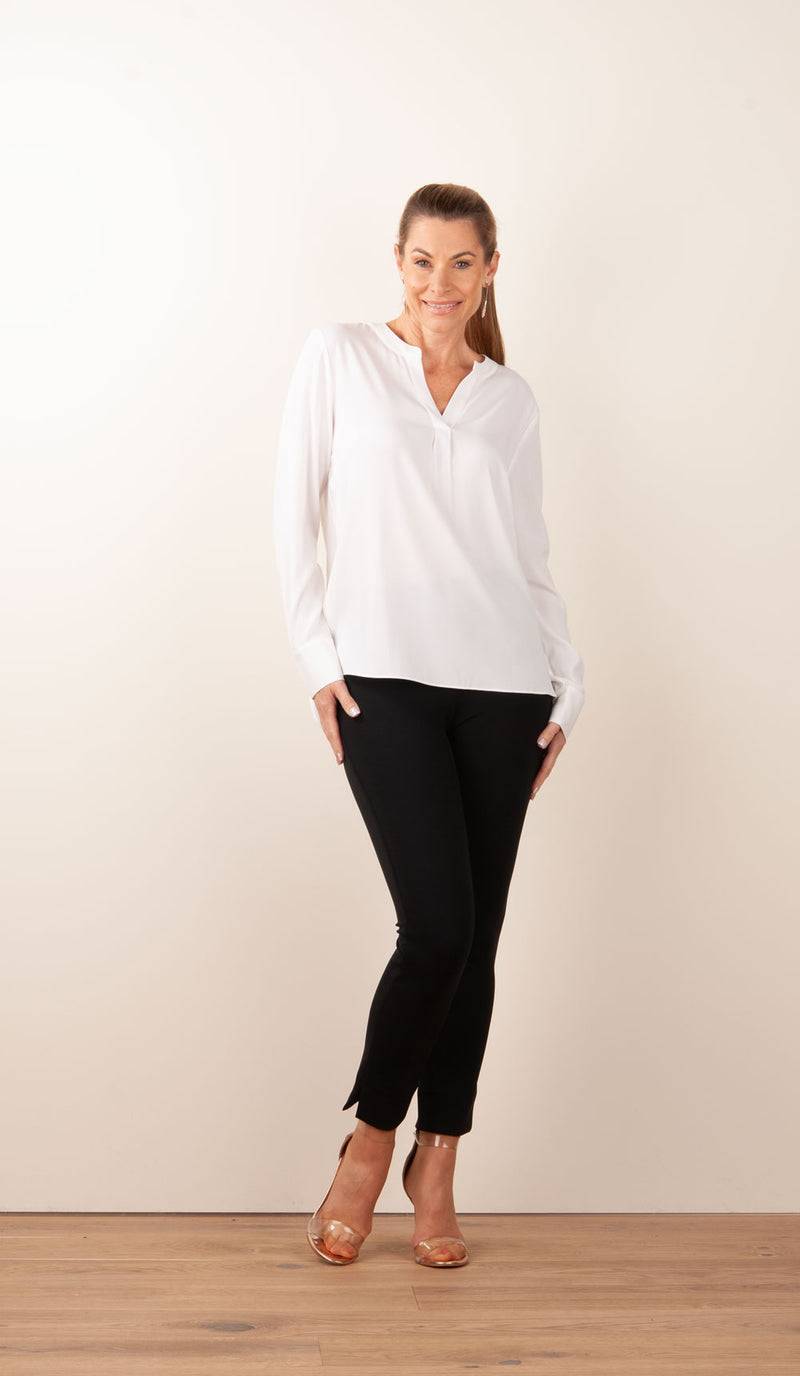 Herzensangelegenheit Bluse „Matt“ Weiß