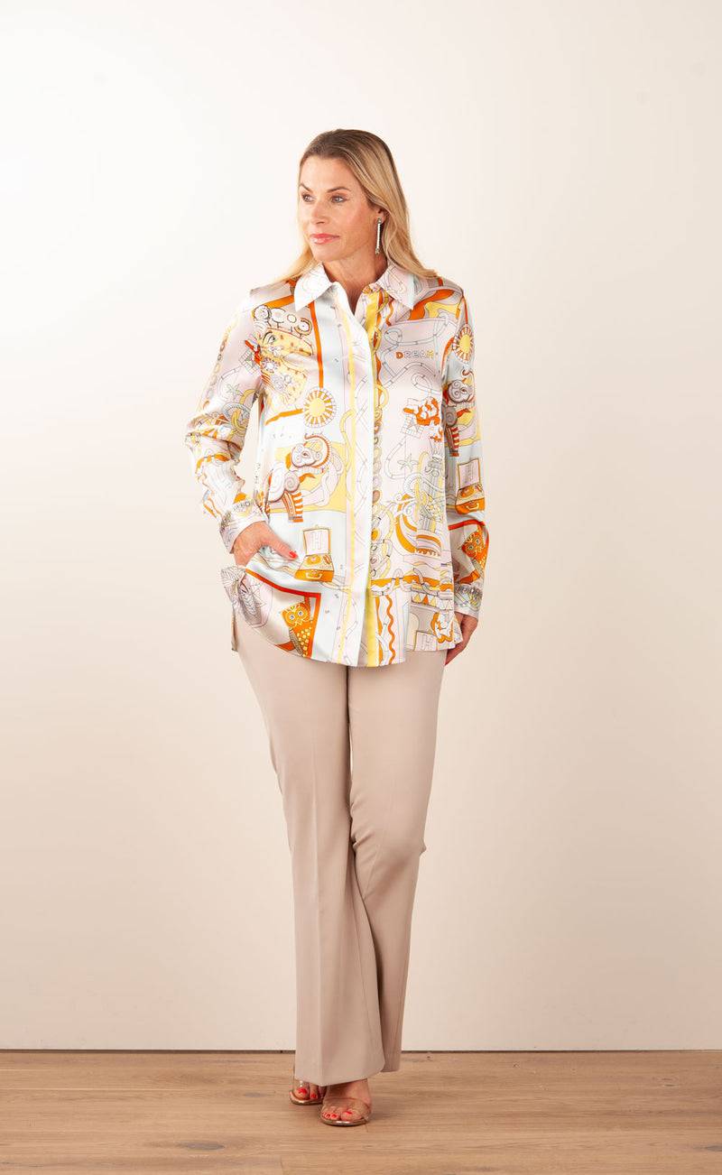 Herzensangelegenheit Bluse Puder | Multicolor