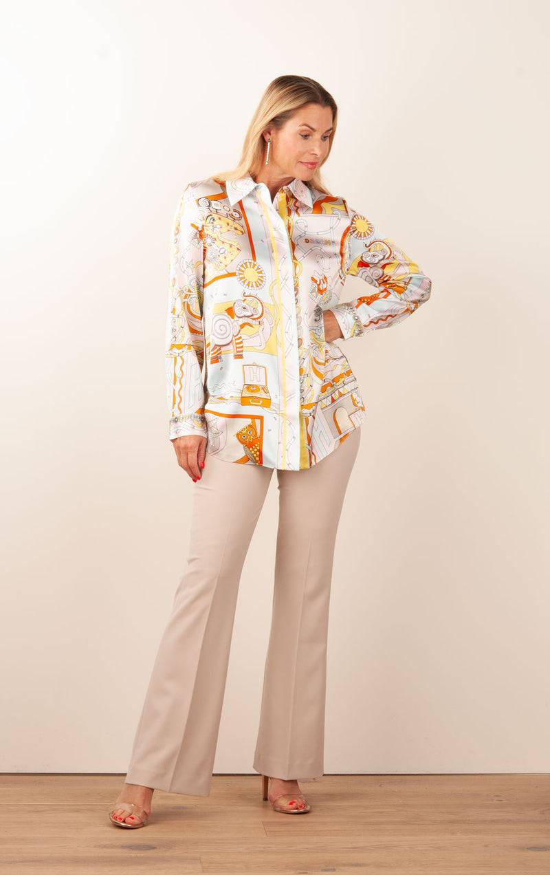 Herzensangelegenheit Bluse Puder | Multicolor