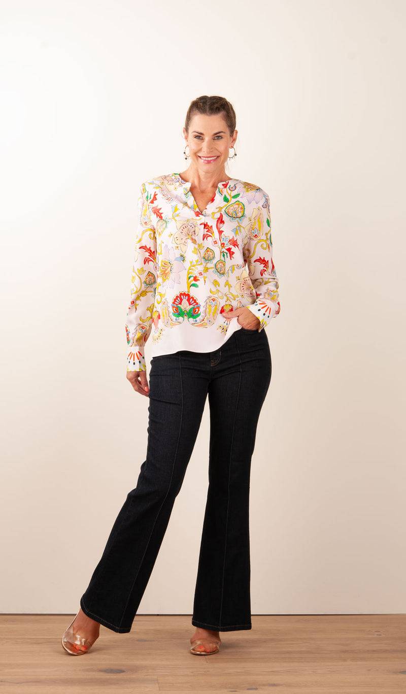 Herzensangelegenheit Bluse Puder | Multicolor