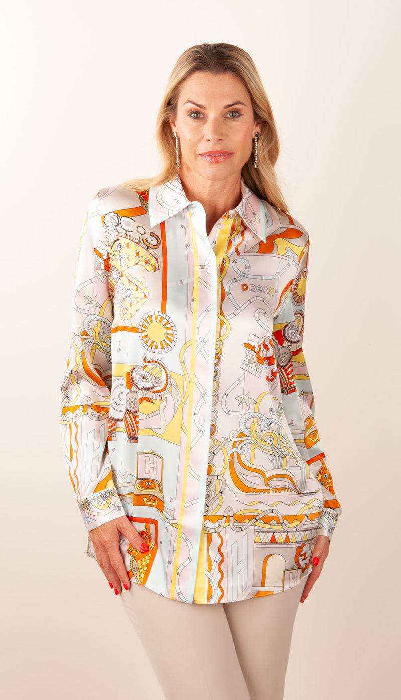 Herzensangelegenheit Bluse Puder | Multicolor